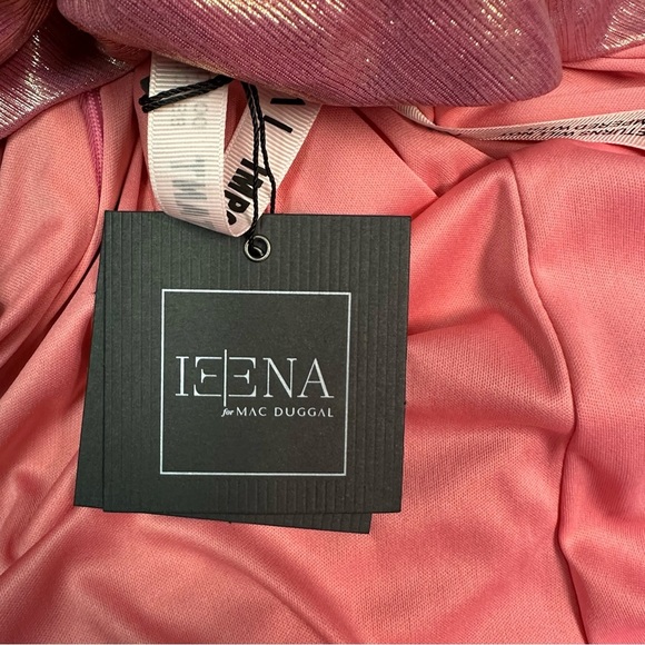 Mac Duggar Women’s Elegant Asymmetric Neck Side Ruched Dress Gown Size 12 - Picture 8 of 11